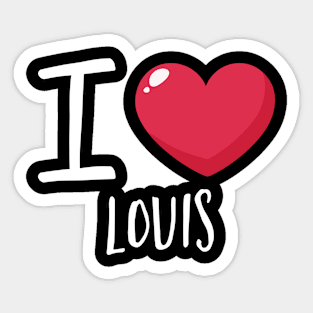 I Love Louis Sticker